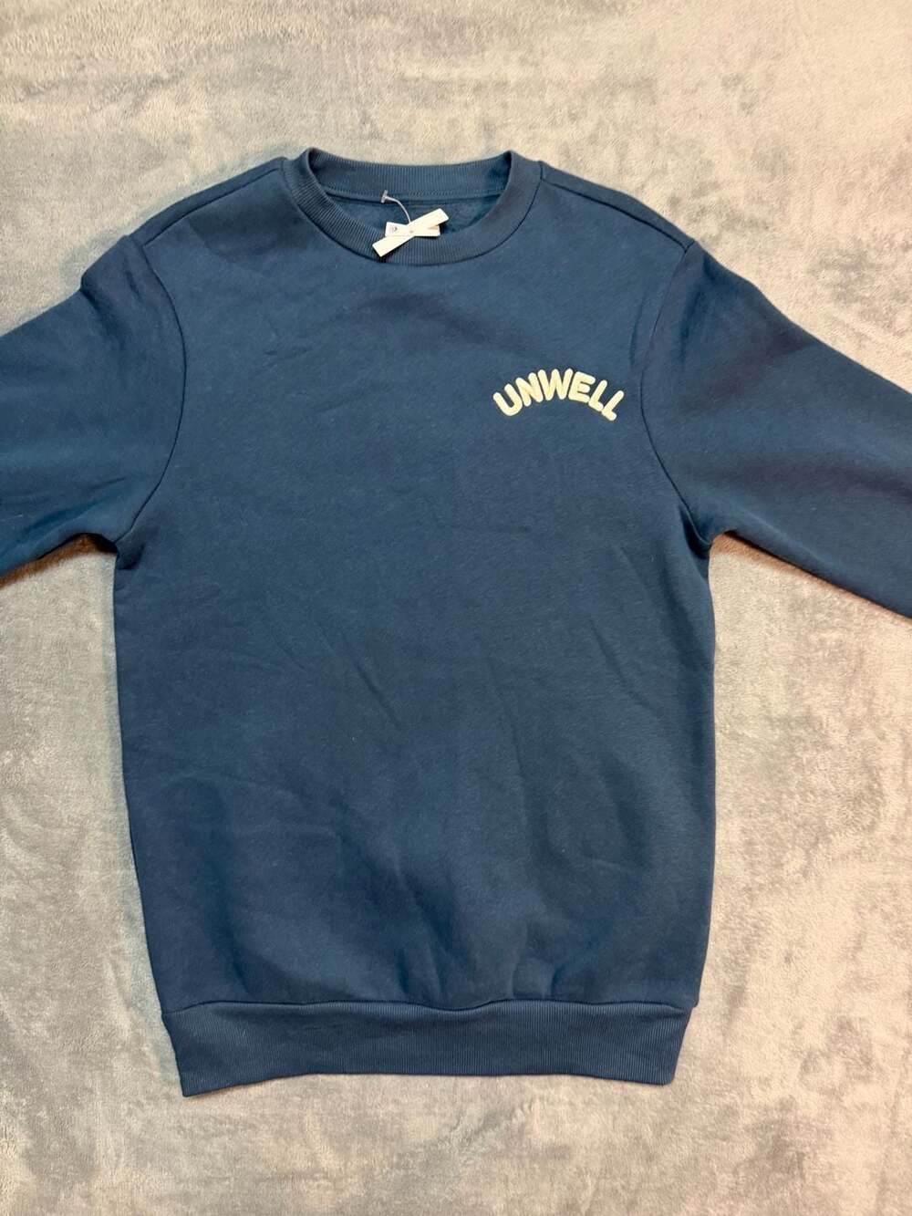 Unwell In Good Company Crewneck Sweatshirt Blue XXS